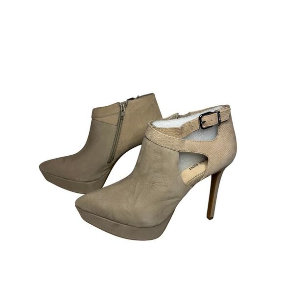 Gianni Bini Size 8 Lollie Closed Toe Stilleto High Heel Stilleto Pumps Taupe - Picture 1 of 12